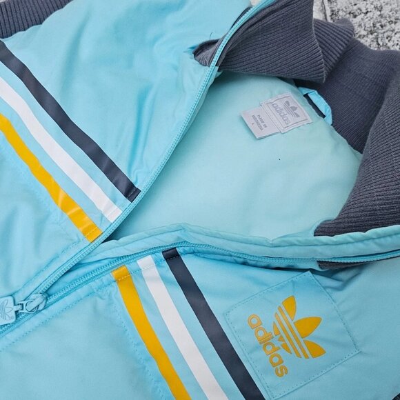 Adidas Women Vest Heavy Weight Sleeve Less Zip Up Jacket Coat Size L - Picture 6 of 11